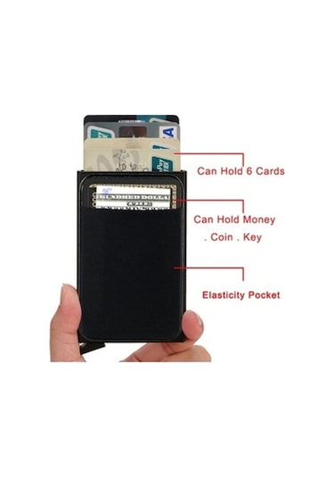 Trendooze Linjinxu Rfıd Metal Kart Kılıfı, Kredi Kartı Tutucu, Yeşil Diğer