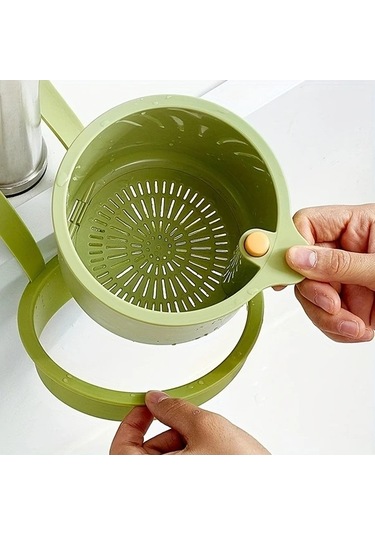 Trendooze Türk Yeşil 2si 1 Arada Lavabo Filtresi Basmalı Çubuk Tasarruflu Tıkanmaz