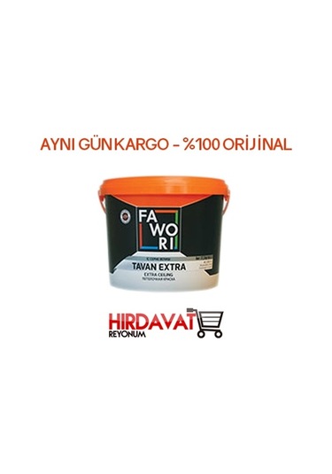 Fawori Tavan Boyası - Beyaz 17.5 KG.
