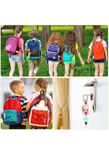 Gatherco 50 Adet Boncuklu Anahtarlık Çubuğu, Boncuk Anahtarlık Yapımı Kiti Anahtarlık Aksesuarları Tılsımlar Boncuklar Kendin Yap Boş Metal Anahtarlık