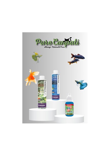 Purecanpati Akvaryum Su Düzenleyici Mineral ve Vitamin Seti