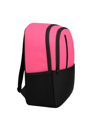 Yuga Dört Gözlü Sırt Çantası Neon Pembe