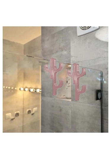 Cama Geçmeli Çift Taraflı Duşakabin Askısı 2 Adet Bej