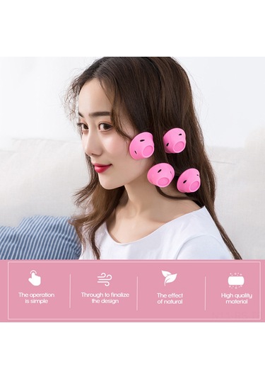 Reedark Saç Kıvırıcı Mantar Şekilli, 15 Büyük + 15 Küçük, Pvc Çantalı, Saç Dostu, Karışık Renkler