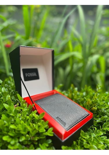 Fossil Siyah Palet Flother Deri Cüzdan-1826 Siyah