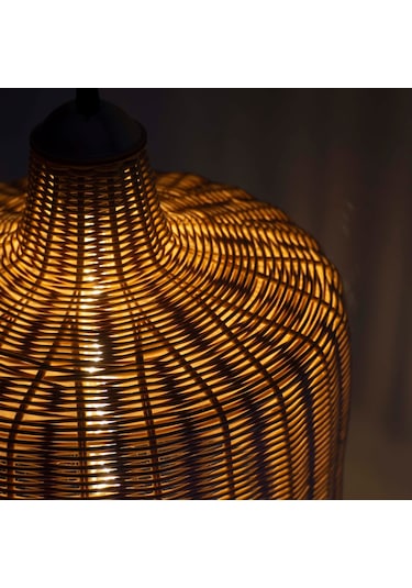 Rattan Örgü Avize: Lilios: 37Cm