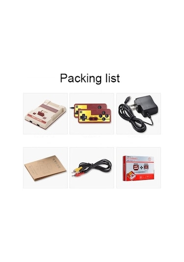 Rs-35 Retro Fc Tv Oyun Konsolları Dahili 500 Games Us Plug , Size:rs-35 Us Plug