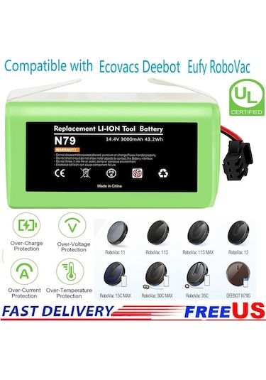 Ecovacs Deebot N79  Robovac 11 11S 12 35C X500 14.4V 3000mAH Lion Pil