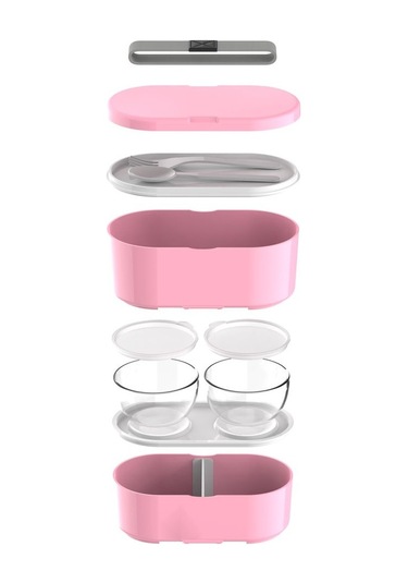 Zweikell Boxy Large Candy 1450ml 49oz Lunch Box Çok Renkli