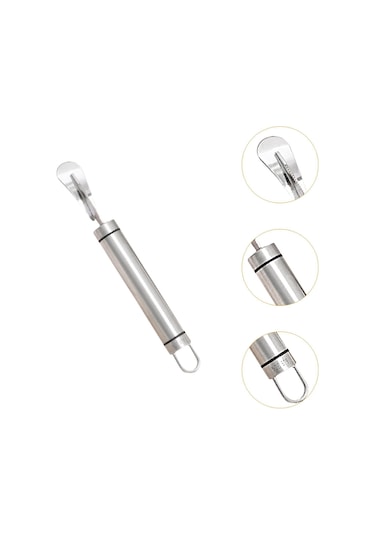 Suntek Portakal Soyma Kesici Mutfak İçin Kolay Soyulan Meyveler Gümüş Diğer