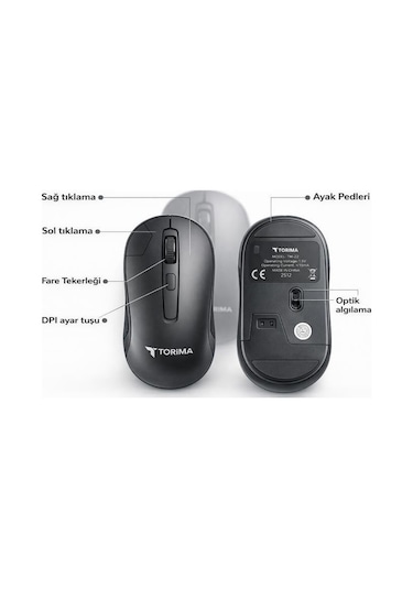 Torima TM22 Kablosuz Optik Mouse