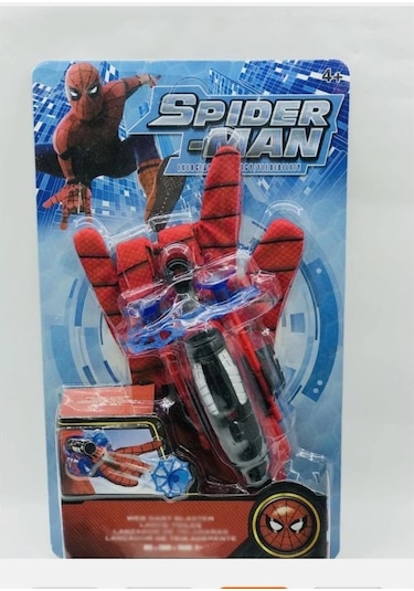 Ağ Atan Örümcek Adam Eldiveni 2 Tane Vantuzlu Dart Eldiven Ve Ağ Fırlatıcı Mekanizması Oyuncak Seti Spider - Man