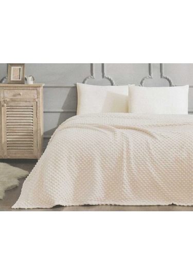 Özdilek Battaniye Tomurcuk Bej Çift Kişilik Pvc Y Bej