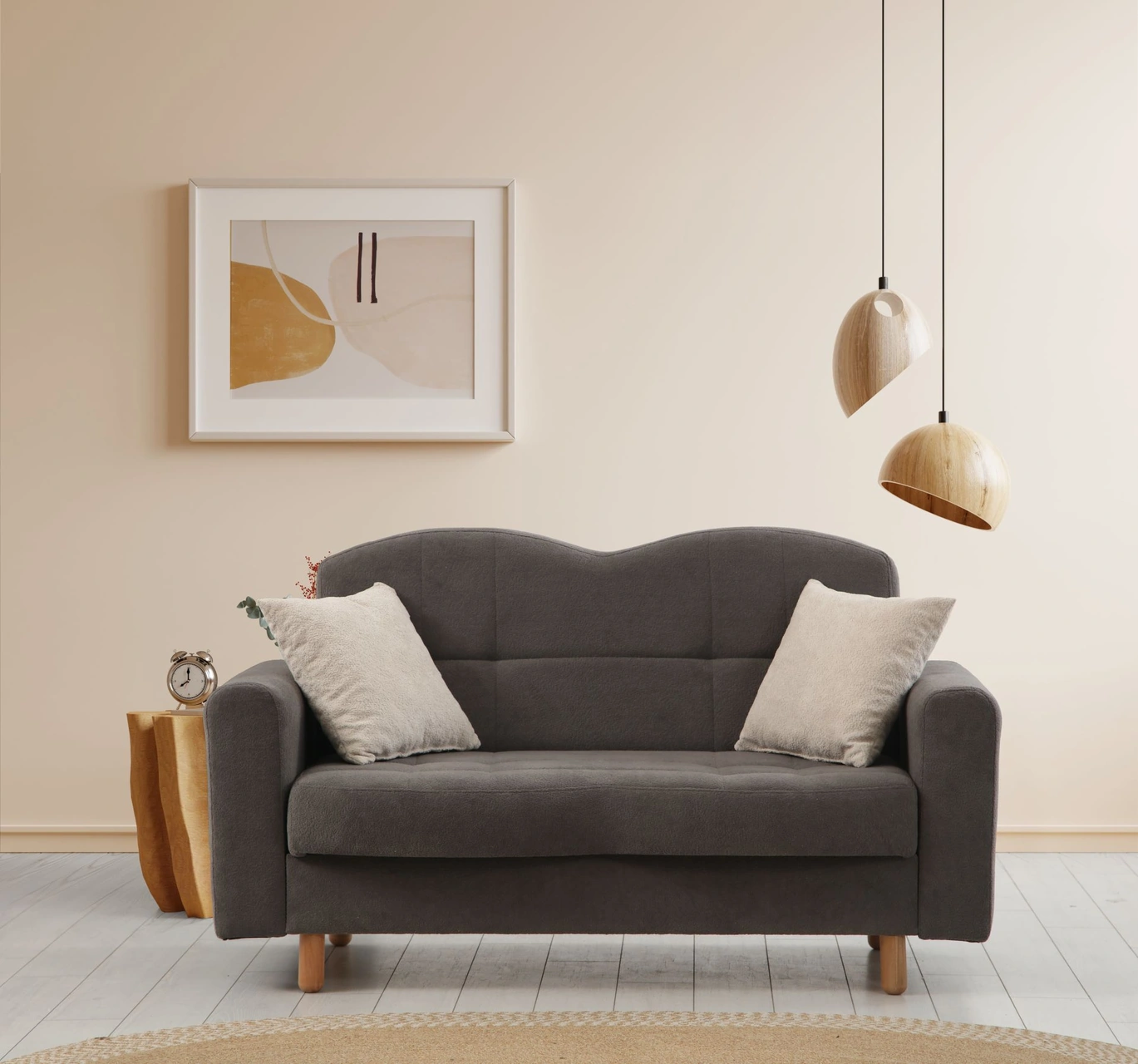 Lotus 2'li Koltuk Coco13 Antrasit