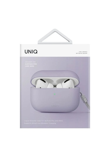 Unıq Airpods Uyumlu Pro 2 İçin Lıno Silikon Kılıf Bilek Askısı İle 147855455 Leylak