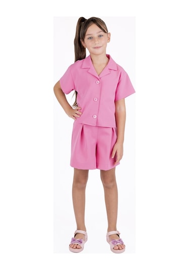 Best Kids Kız Çocuk Gömlek Yaka Ceket 001