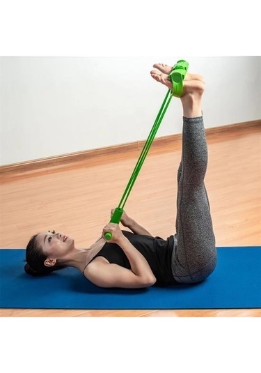 Ollevra Jimlastik Aleti Elastik Yay Karın Kası Çalıştırıcı Trimmer Çok Renkli