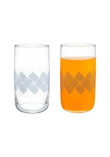 Madame Coco Musette Blue Rugs 4'Lü Meşrubat Bardağı Seti 365 ML