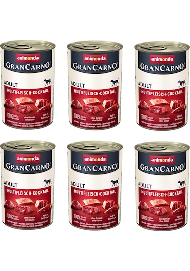Animonda Gran Carno Karışık Etli Köpek Konserve 400 G X 6 Adet