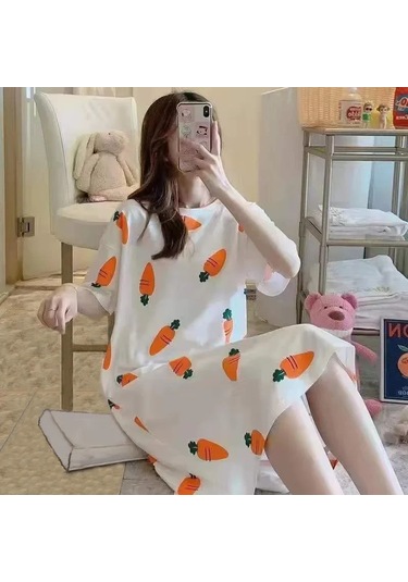 Snapbuy Kadın Kore Tarzı Yaz Pijama Seti - Rahat Ev Kıyafeti, Kısa Kollu Pijama Öğrenciler İçinerkek Gri