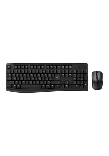 Rapoo X1800pro 13387 Kablosuz Tr Klavye Mouse Set Siyah Optik