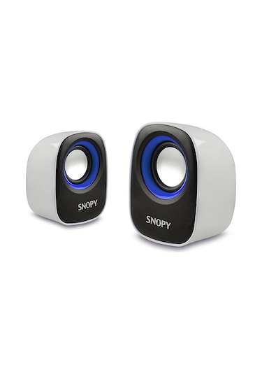 Snopy Sn-120 Beyaz-Mavi Usb Mini Hoparlör