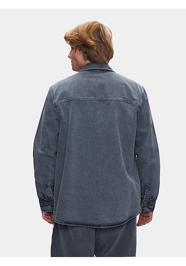 Ltb Aıdan Klasik Kesim Jean Gömlek 010096123816045 55819 Koyu Gri