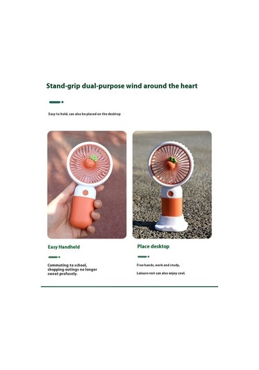 Taşınabilir Karikatür El Tipi Küçük Fan 56z0vz Mor