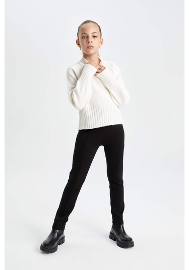 DeFacto Kız Çocuk Uzun Boy Düz Paça Siyah Tayt A5088A824AUBK81 Siyah DeFacto Kız Çocuk Uzun Boy Düz Paça Siyah Tayt A5088A824AUBK81 Siyah