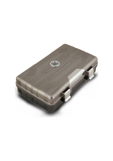 Silver Match Seyahat Tipi Puro Kutusu Humidor Metalik Gri 10's