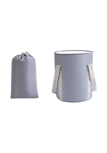 Prestigegoods Outdoor Seyahat Katlanır Ayak Pedikür Spa Banyo Havzası L Gri Gri