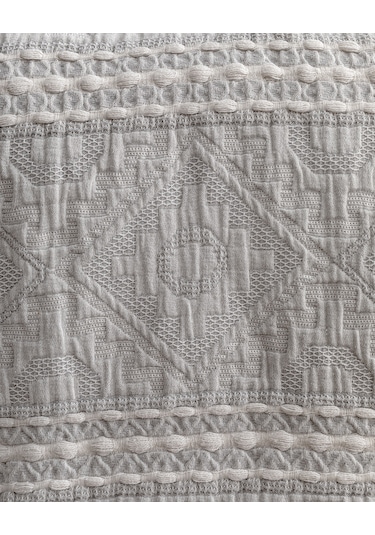 Madame Coco Ethnique King Kişilik Yatak Örtüsü 8682116984027 Gri