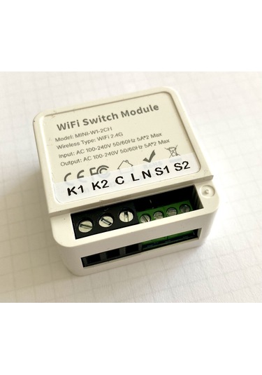 Tuya Aubess Akıllı Anahtar 2 Çıkış Kuru Kontak / 2 Anahtar Girişi