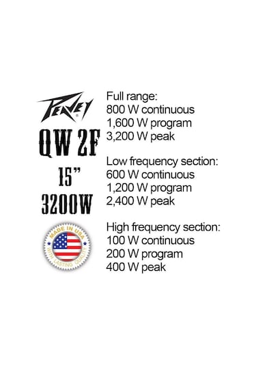 Peavey Qw 2F 15 Inç Pasif Kabin Hoparlör