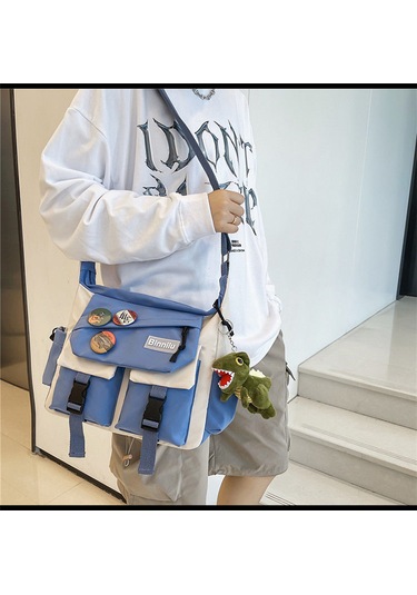 Büyük Boy Sonbahar Ve Kış Yeni Çapraz Çanta-mavi Mavi