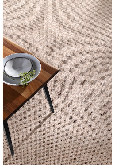 Elit Premium Sisal Jut Halı 1016 - Antrasit Hasır Dokuma Bej-krem Bej - Krem