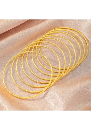 Eriz 24k Altın Kaplama Kadın Bilezik Çok Renkli