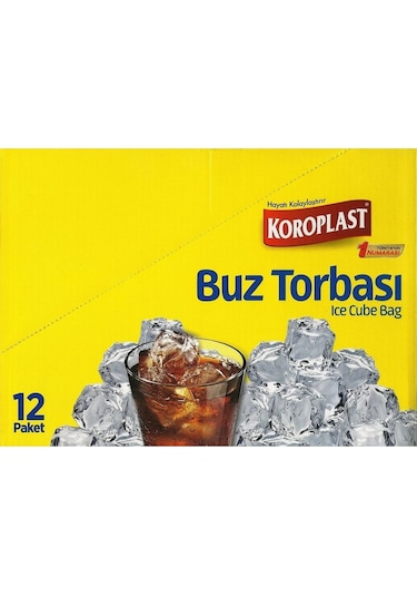 Koroplast Buz Torbası 12'li 196 Buz Küpü