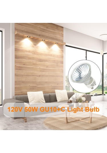 Symbee Gu10 Tabanlı 50w 120v Dimmable Ampul, 1 Adet Paket Şeffaf