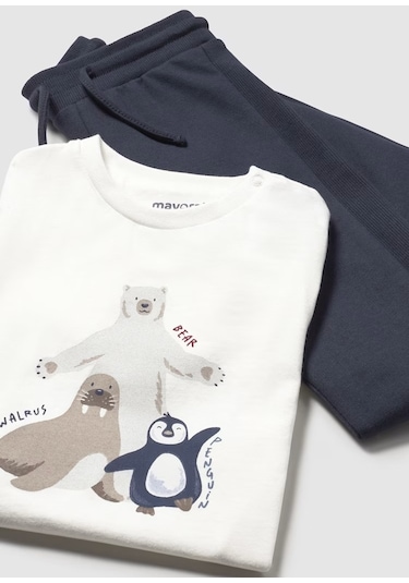 Mayoral Erkek Bebek 3'lü Eşofman Takımı 2840 Koyu Mavi