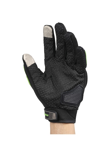 Symbee Erkek Ve Kadınlar İçin Motosiklet Eldiveni - Kaymayı Önleyici, Nefes Alabilir, Dokunmatik Uyumlu, Eklem Koruma, Siyah, Büyük Boy