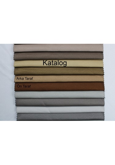 Dauble Blackut Karartma Perde Tek Kanat 1x2 Amerikan Pileli Fon Perde Kahverengi