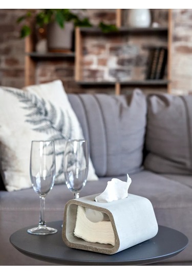 Green Story Masaüstü Dekoratif Peçetelik 244746895 Gri