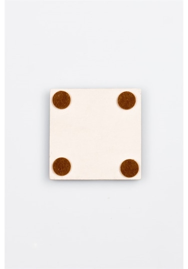 Botsvana Temalı Taş Bardak Altlığı Çok Renkli