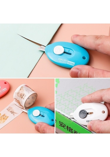 Willowhaven Deli 2050 Küçük Mini Candy Renkli Maket Bıçağı Kırtasiye Rastgele Renk Gönderimi Diğer