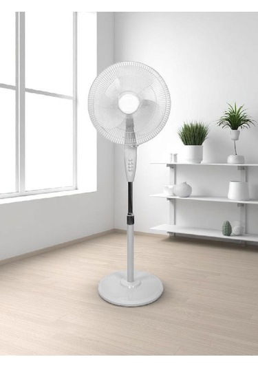 Girist Gr30 Merkür 3 Kademeli Ayaklı Vantilatör 40 Cm Beyaz