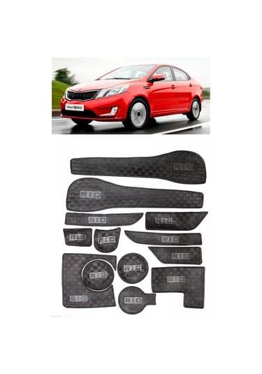 Gradicom Kia Rio 2011-2014 İçin Bardak Çatalı Ve Nişlikler İçin Paspaslar 191687836
