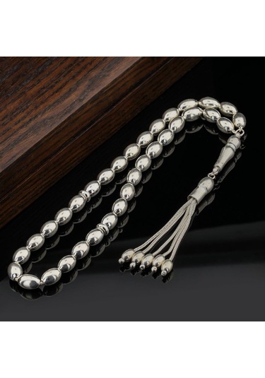 Arpa  Kesim Gümüş Tesbih Model 6