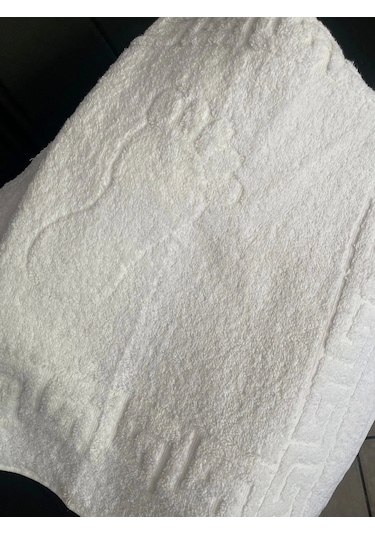 Otel Tipi 10 Adet Ayak İzi Havlusu 50x70 250 Gr. 37 Beyaz