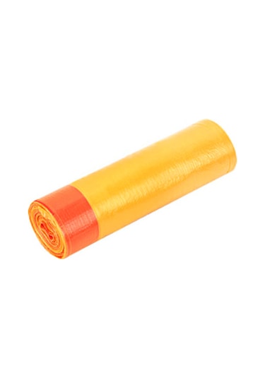 Kangvka Sarı Otomatik Kapanır Çekmeceli Çöp Poşeti - 45x50cm Kalın Pe Materyal - 15 Adet/rulman - Ev Ofis Mutfak Uygun